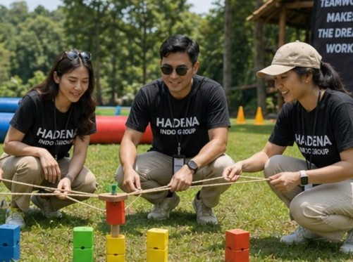 aktivitas seru saat gathering di puncak